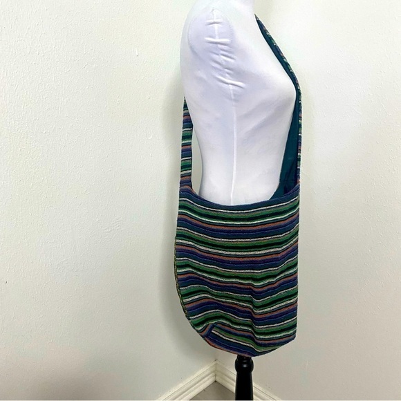 Embroidery Elephant Crossbody Bag Hippie Bag Sequin Hobo Festival Sling EUC - Picture 3 of 8